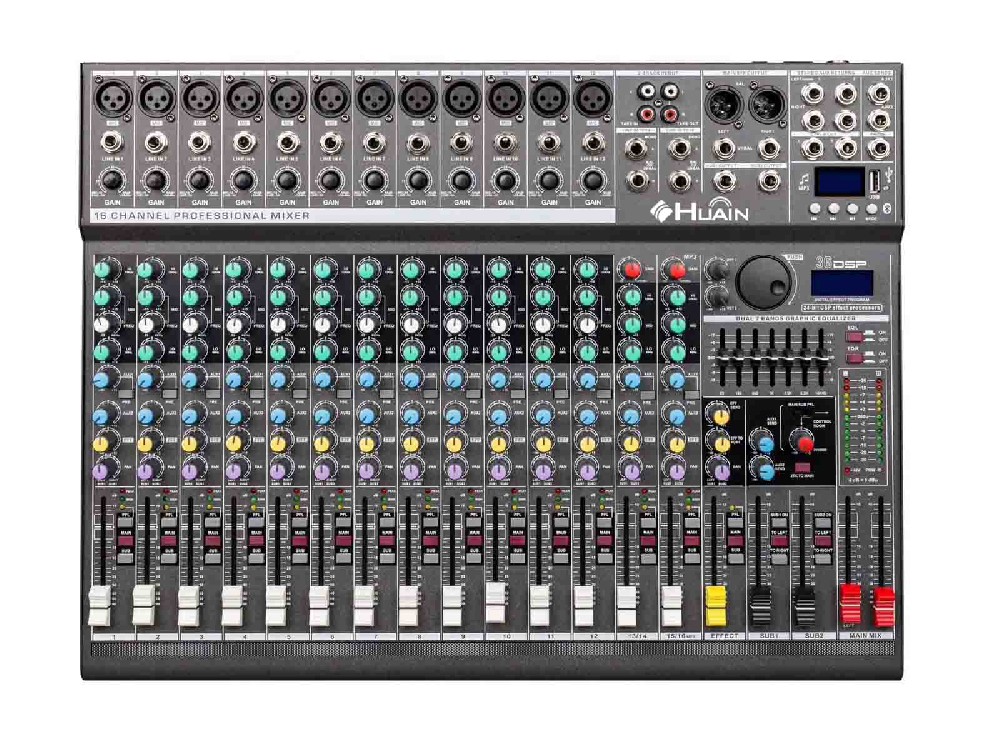 16路效果带2编组调音台-HY-GM1640系列